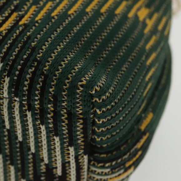 BURBERRY Mini Peg Duffle Bag Chain Hand Bag Green Auth 98935SV