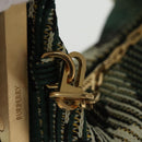BURBERRY Mini Peg Duffle Bag Chain Hand Bag Green Auth 98935SV-20