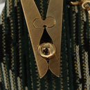 BURBERRY Mini Peg Duffle Bag Chain Hand Bag Green Auth 98935SV-23