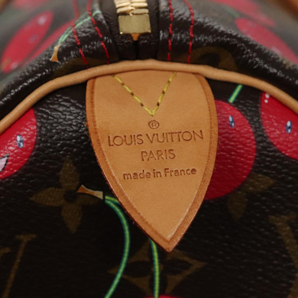 LOUIS VUITTON Monogram Cherry Keepall 45 Boston Bag M95011 LV Auth 98949SM