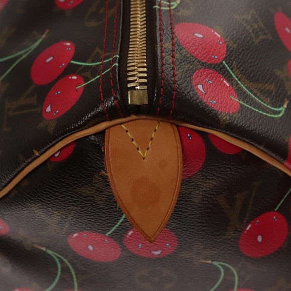 LOUIS VUITTON Monogram Cherry Keepall 45 Boston Bag M95011 LV Auth 98949SM