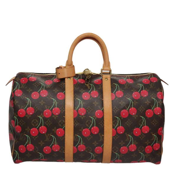 LOUIS VUITTON Monogram Cherry Keepall 45 Boston Bag M95011 LV Auth 98949SM