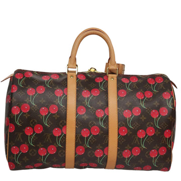 LOUIS VUITTON Monogram Cherry Keepall 45 Boston Bag M95011 LV Auth 98949SM - 0
