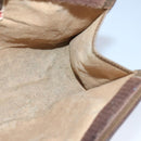 GUCCI GG Supreme Web Sherry Line Clutch Bag PVC Beige Red Auth 98953-15