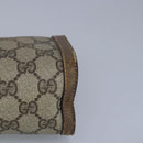 GUCCI GG Supreme Web Sherry Line Clutch Bag PVC Beige Red Auth 98953-9