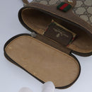 GUCCI GG Supreme Web Sherry Line Shoulder Bag PVC Beige Red Auth 98956-10