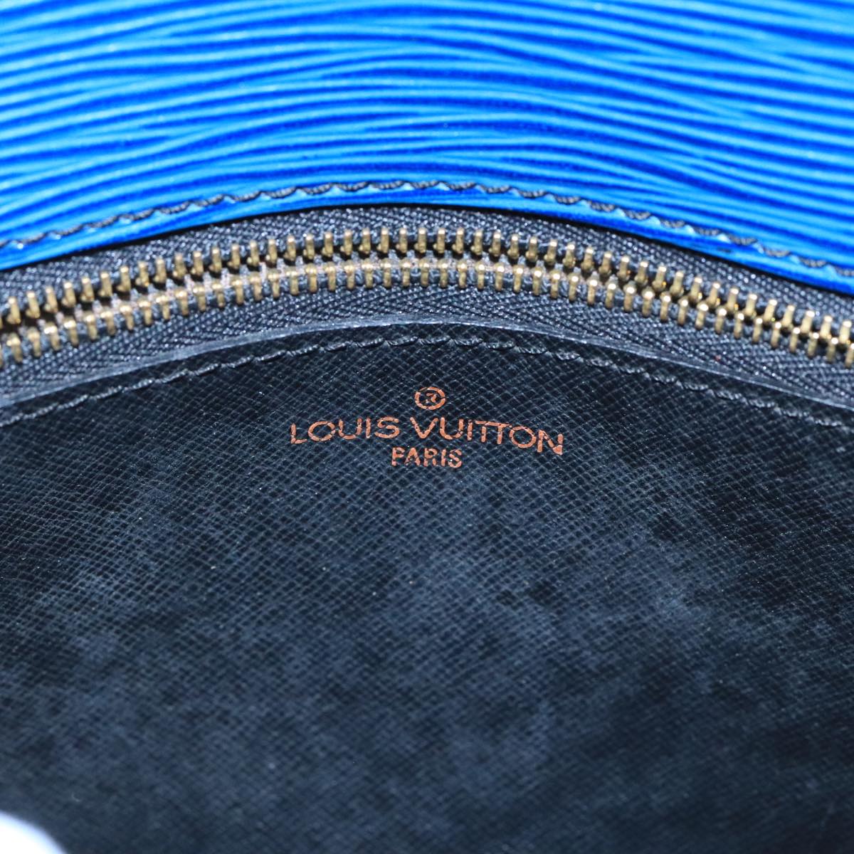 LOUIS VUITTON Epi Saint Cloud GM Shoulder Bag Toledo Blue M52195 LV Auth 98957