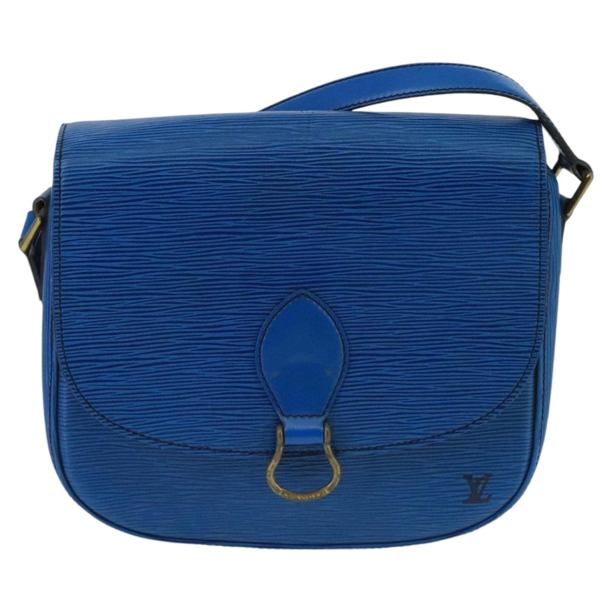 LOUIS VUITTON Epi Saint Cloud GM Shoulder Bag Toledo Blue M52195 LV Auth 98957 - 0