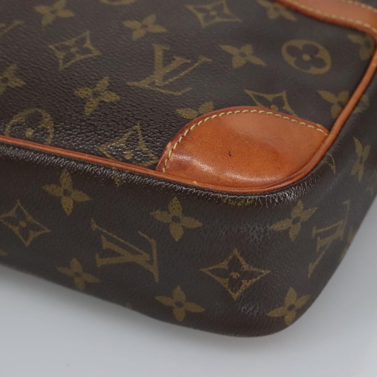 LOUIS VUITTON Monogram Compiegne 28 Clutch Bag M51845 LV Auth 98962