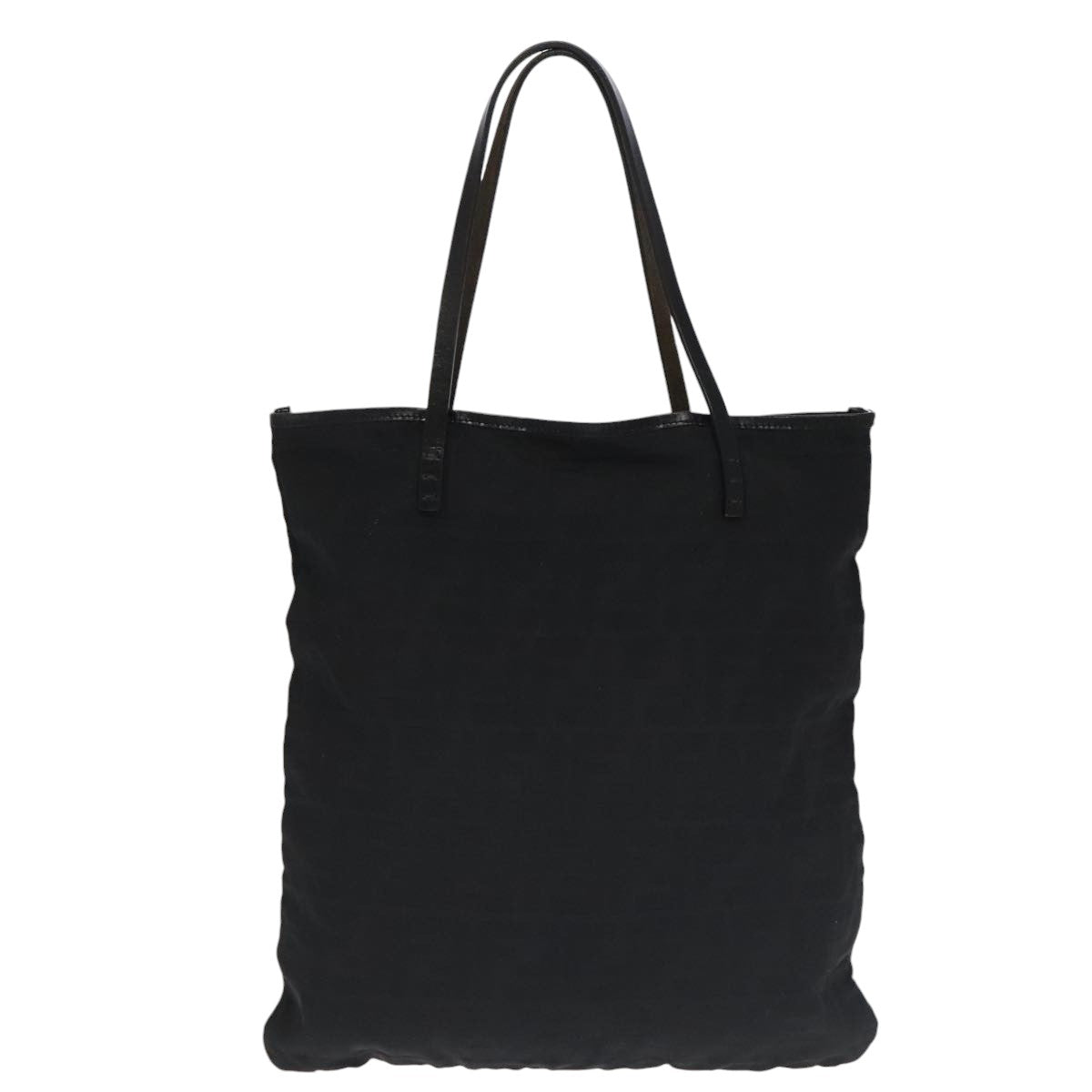 FENDI Zucca Canvas Tote Bag Black Auth 98967