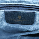 GUCCI GG Supreme Sherry Line Shoulder Bag PVC Navy Gold Auth 98968-18