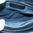 GUCCI GG Supreme Sherry Line Shoulder Bag PVC Navy Gold Auth 98968-10