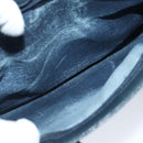 GUCCI GG Supreme Sherry Line Shoulder Bag PVC Navy Gold Auth 98968-21