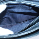 GUCCI GG Supreme Sherry Line Shoulder Bag PVC Navy Gold Auth 98968-11