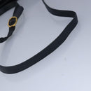 GUCCI GG Supreme Sherry Line Shoulder Bag PVC Navy Gold Auth 98968-7