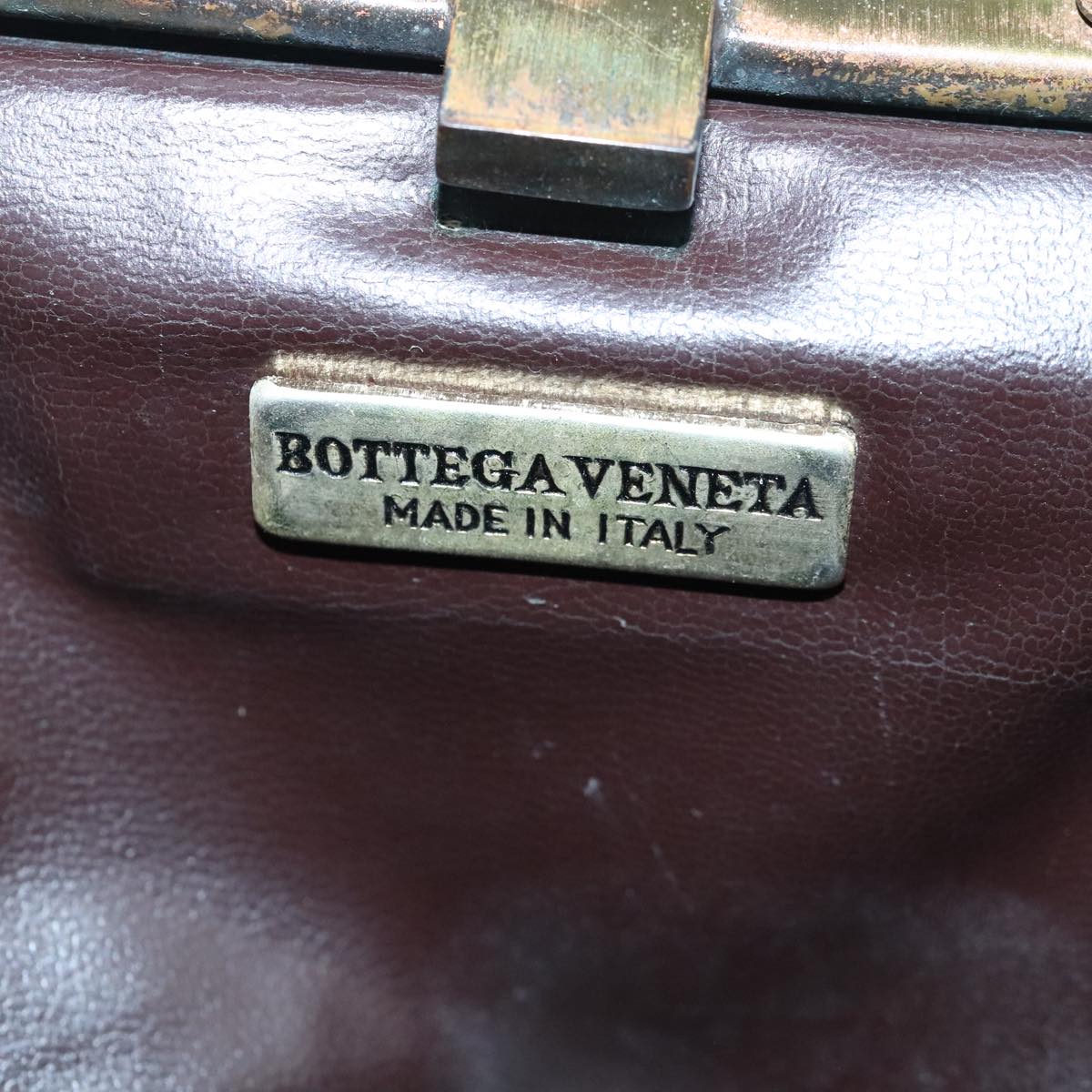 BOTTEGA VENETA INTRECCIATO Shoulder Bag Leather Brown Auth 98970