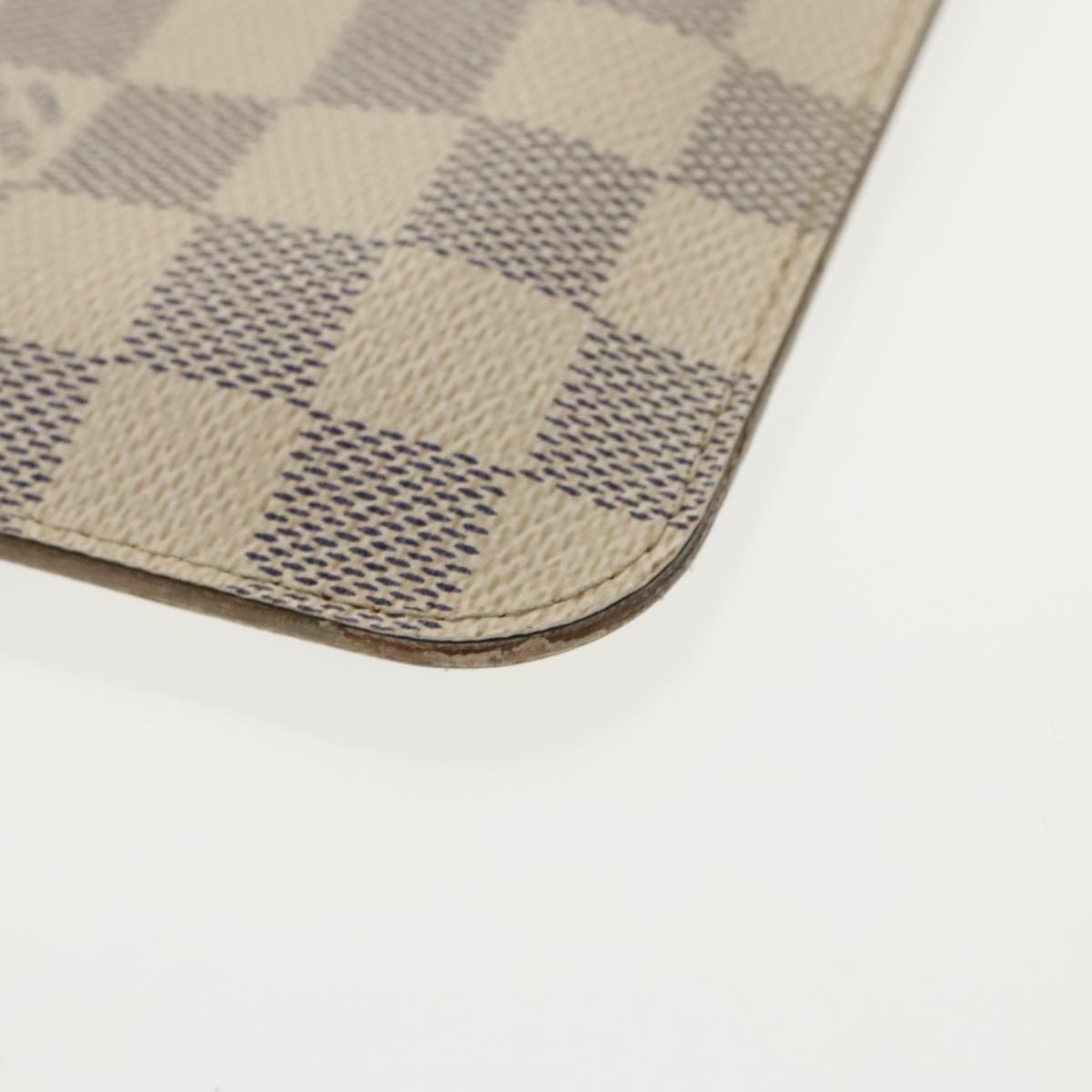 LOUIS VUITTON Damier Azur Neverfull MM Pouch Pouch LV Auth 98972