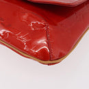 LOUIS VUITTON Monogram Vernis Thompson Street Shoulder Bag Red M91094 Auth 98973-15
