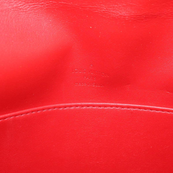 LOUIS VUITTON Monogram Vernis Thompson Street Shoulder Bag Red M91094 Auth 98973