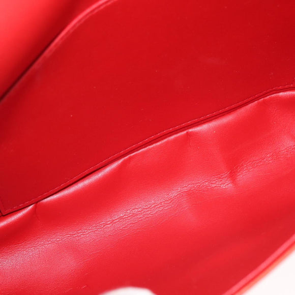 LOUIS VUITTON Monogram Vernis Thompson Street Shoulder Bag Red M91094 Auth 98973
