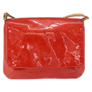LOUIS VUITTON Monogram Vernis Thompson Street Shoulder Bag Red M91094 Auth 98973-13