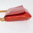 LOUIS VUITTON Monogram Vernis Thompson Street Shoulder Bag Red M91094 Auth 98973-6