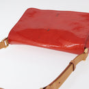 LOUIS VUITTON Monogram Vernis Thompson Street Shoulder Bag Red M91094 Auth 98973-7
