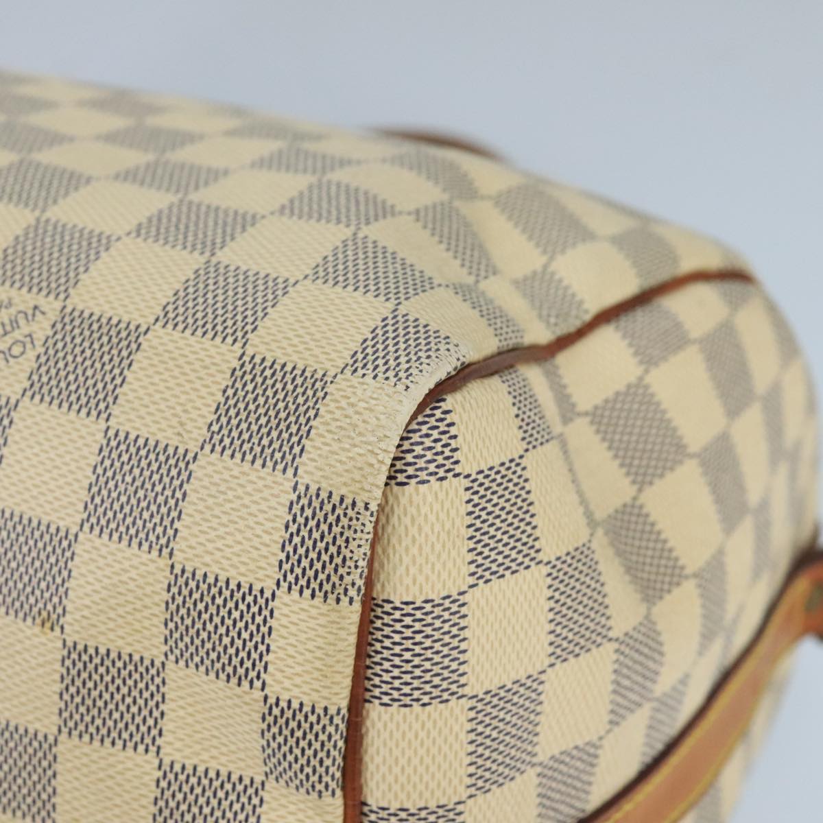 LOUIS VUITTON Damier Azur Speedy Bandouliere 30 Hand Bag 2way N41052 Auth 98985