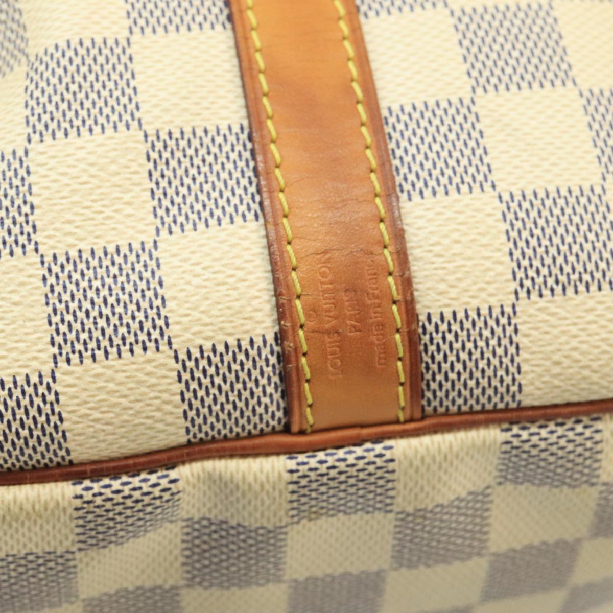 LOUIS VUITTON Damier Azur Speedy Bandouliere 30 Hand Bag 2way N41052 Auth 98985