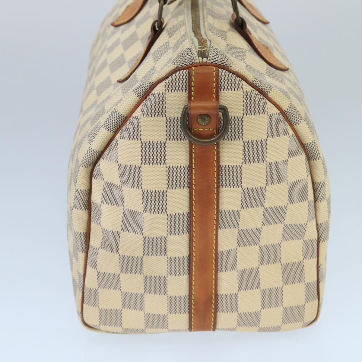 LOUIS VUITTON Damier Azur Speedy Bandouliere 30 Hand Bag 2way N41052 Auth 98985