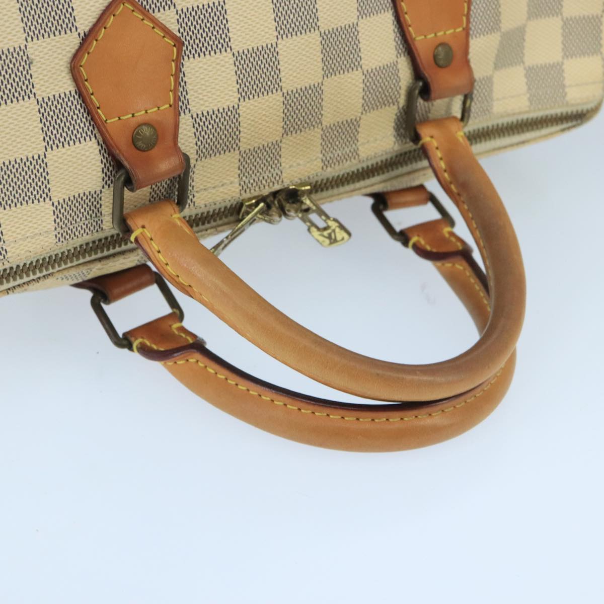 LOUIS VUITTON Damier Azur Speedy Bandouliere 30 Hand Bag 2way N41052 Auth 98985