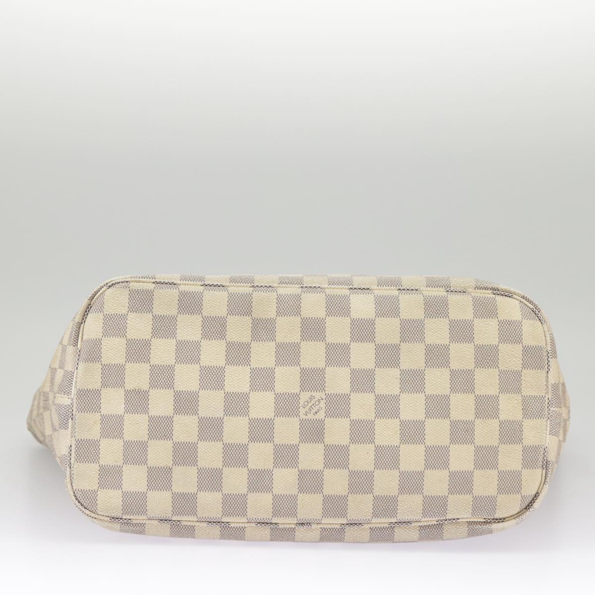 LOUIS VUITTON Damier Azur Neverfull MM Tote Bag N51107 LV Auth 98989