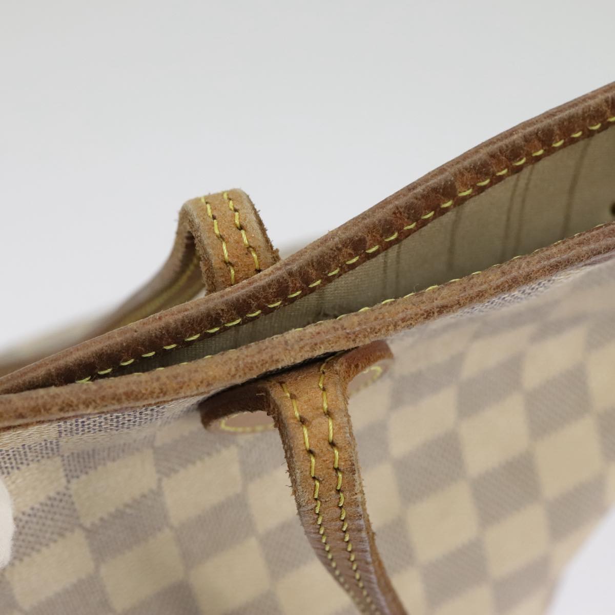 LOUIS VUITTON Damier Azur Neverfull MM Tote Bag N51107 LV Auth 98989