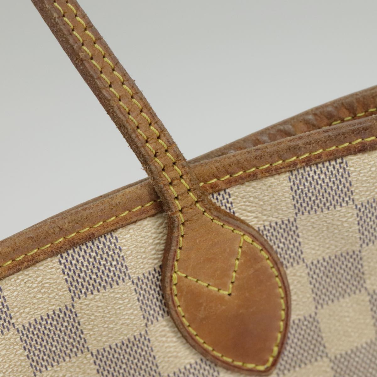 LOUIS VUITTON Damier Azur Neverfull MM Tote Bag N51107 LV Auth 98989