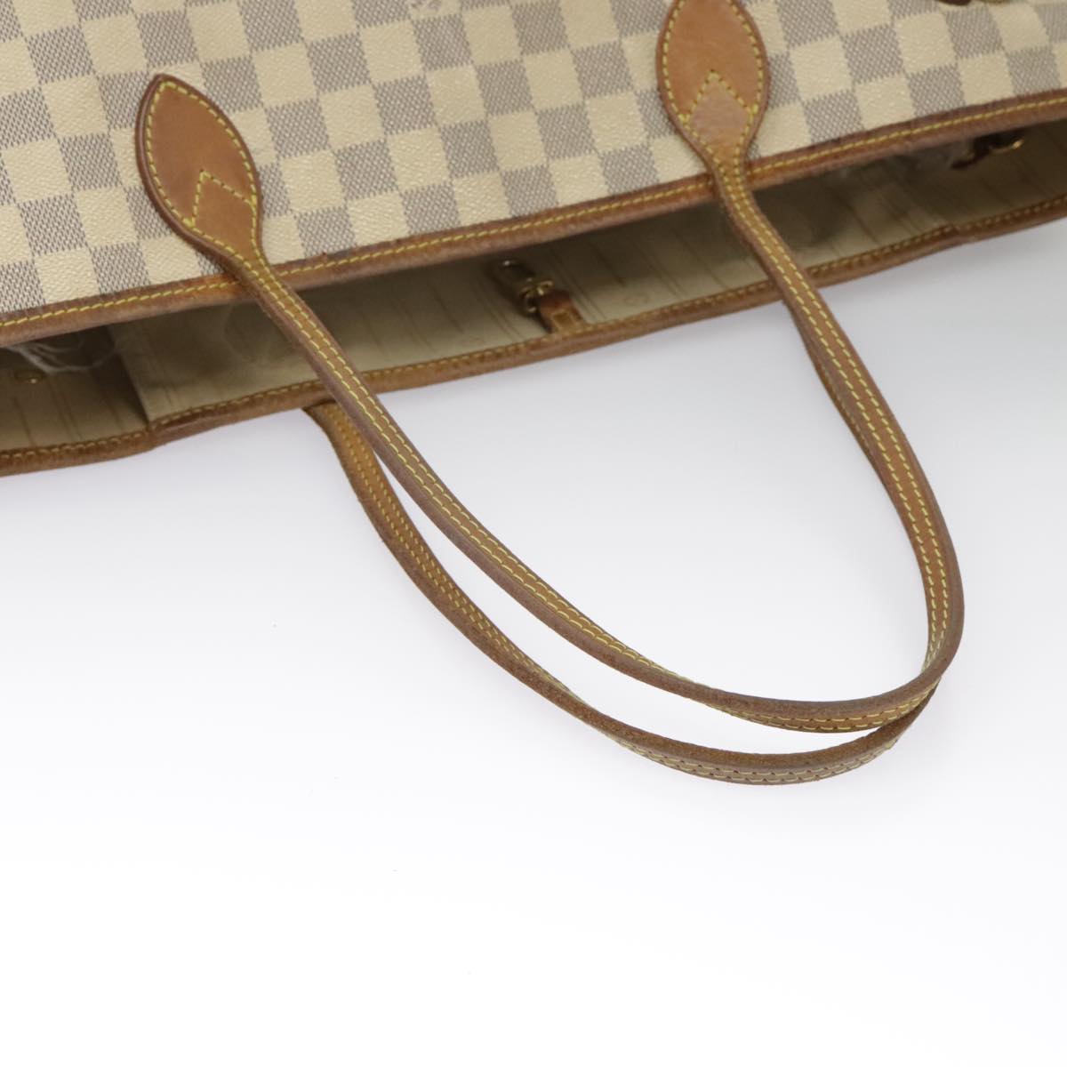 LOUIS VUITTON Damier Azur Neverfull MM Tote Bag N51107 LV Auth 98989