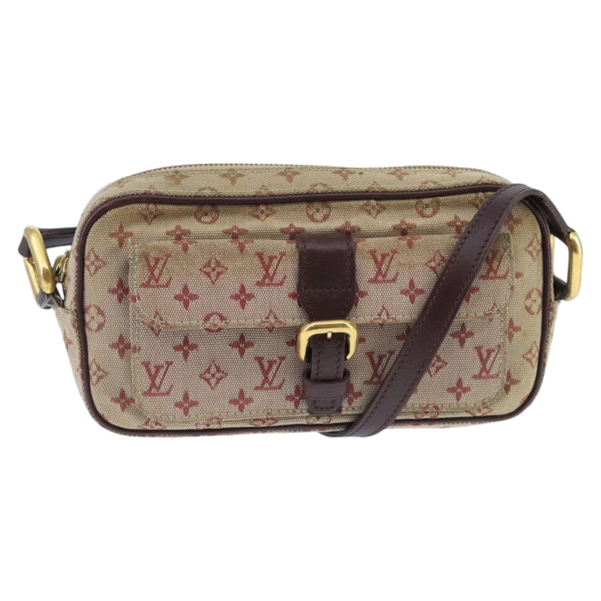 LOUIS VUITTON Monogram Mini Juliet MM Shoulder Bag Red M92219 LV Auth 98992