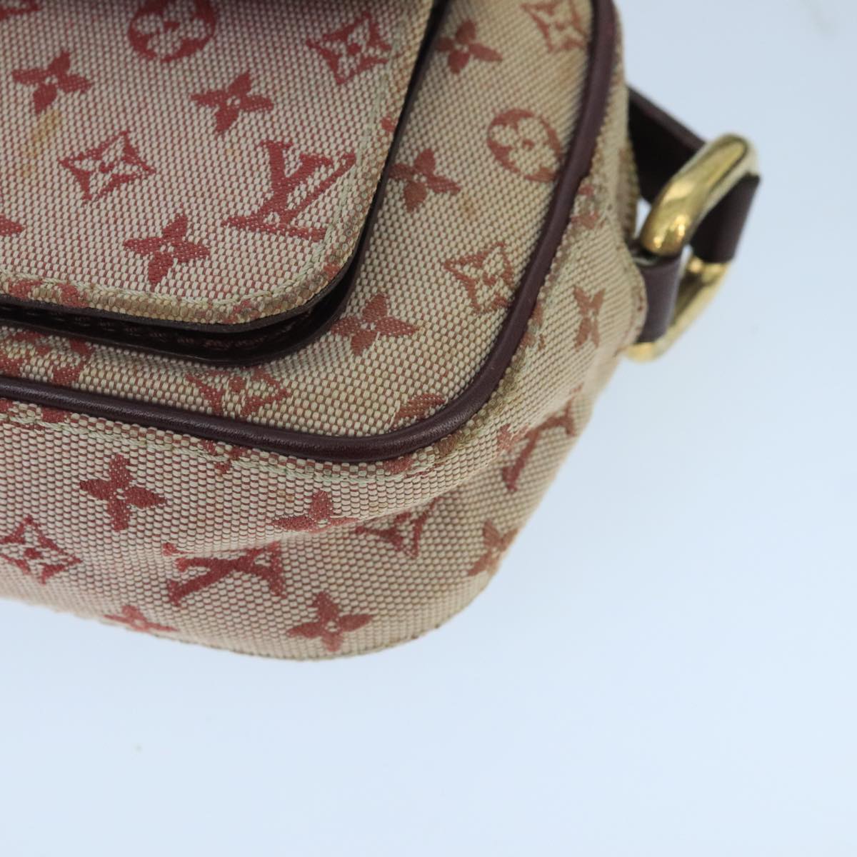 LOUIS VUITTON Monogram Mini Juliet MM Shoulder Bag Red M92219 LV Auth 98992