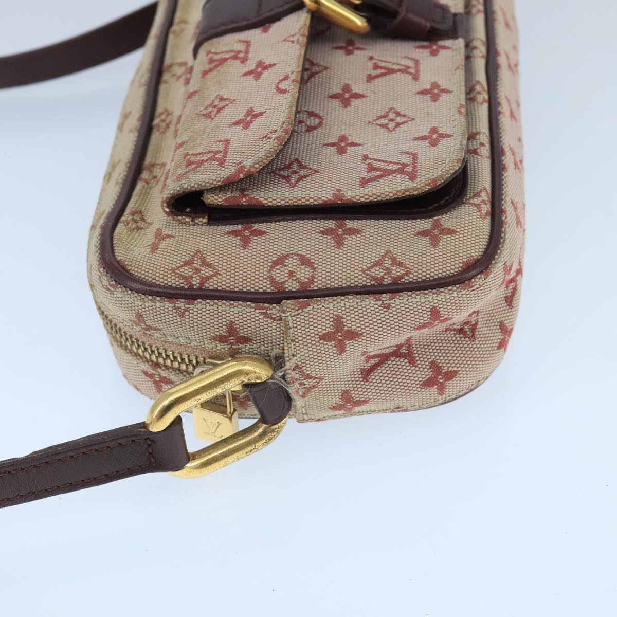 LOUIS VUITTON Monogram Mini Juliet MM Shoulder Bag Red M92219 LV Auth 98992