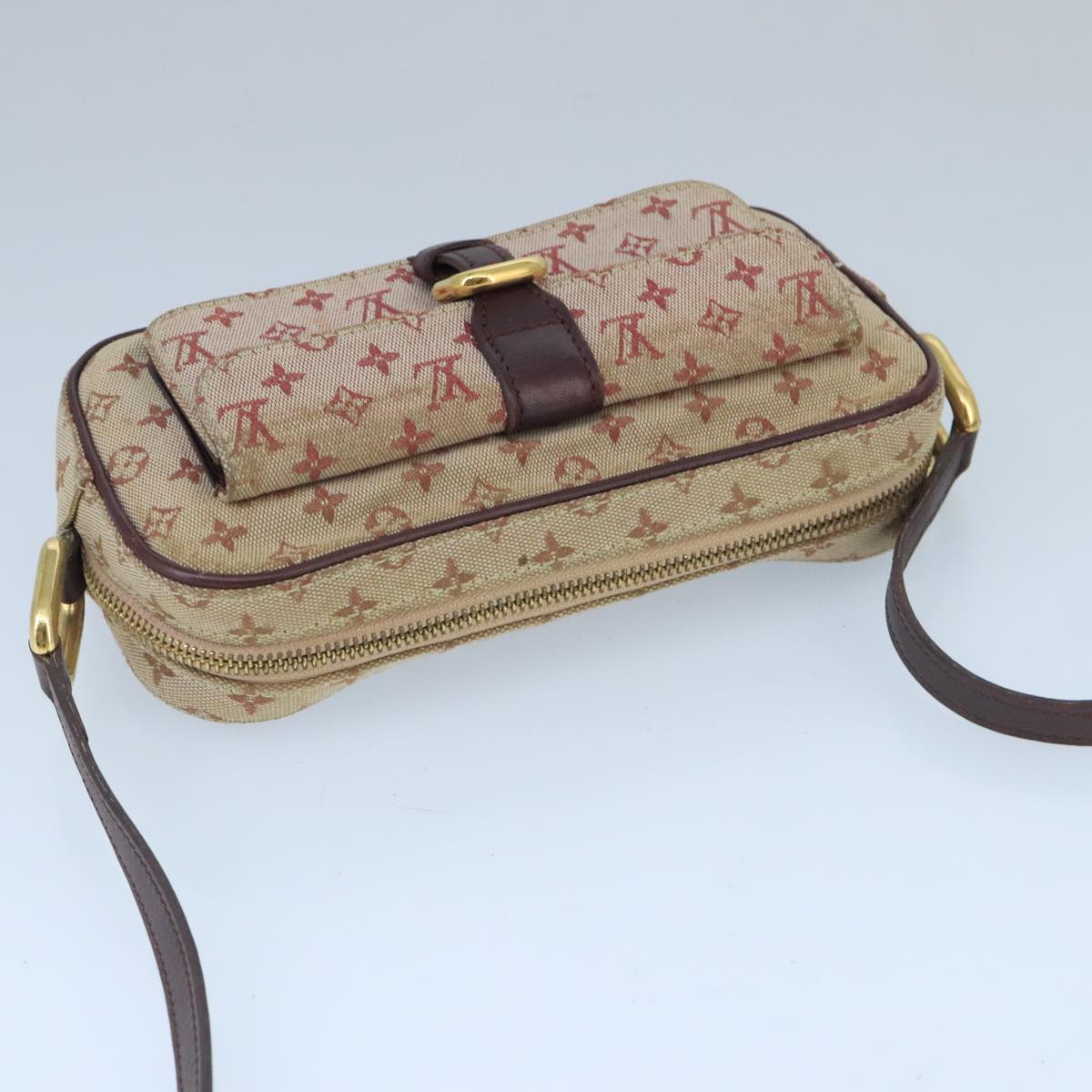 LOUIS VUITTON Monogram Mini Juliet MM Shoulder Bag Red M92219 LV Auth 98992