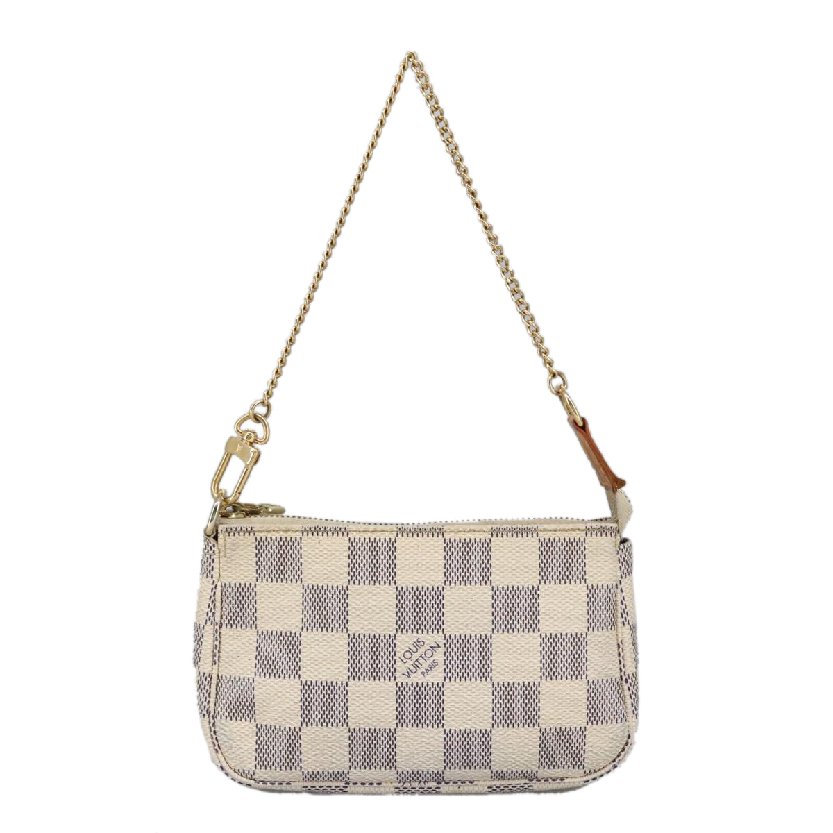 LOUIS VUITTON Damier Azur Mini Pochette Accessoires Pouch N63005 LV Auth 99009