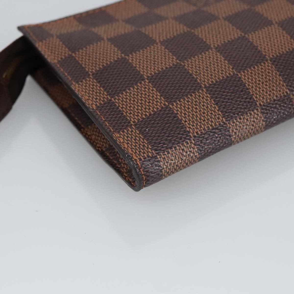 LOUIS VUITTON Damier Ebene Marais Pouch Pouch LV Auth 99010