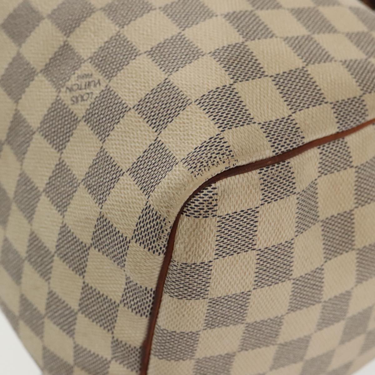 LOUIS VUITTON Damier Azur Speedy 30 Hand Bag N41533 LV Auth 99013