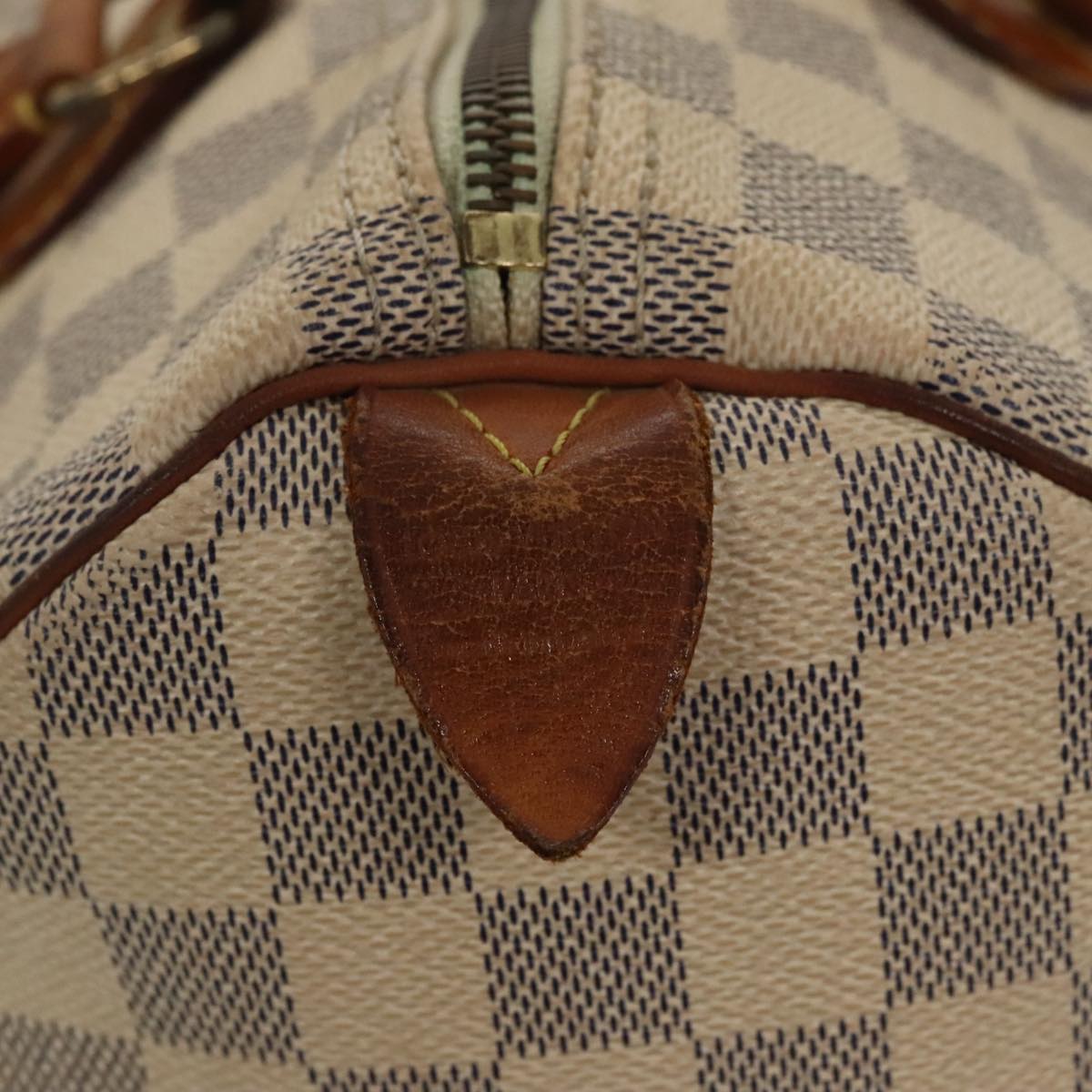 LOUIS VUITTON Damier Azur Speedy 30 Hand Bag N41533 LV Auth 99013