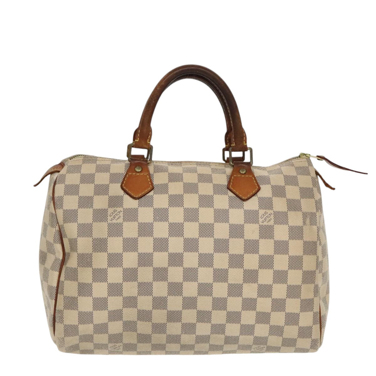 LOUIS VUITTON Damier Azur Speedy 30 Hand Bag N41533 LV Auth 99013