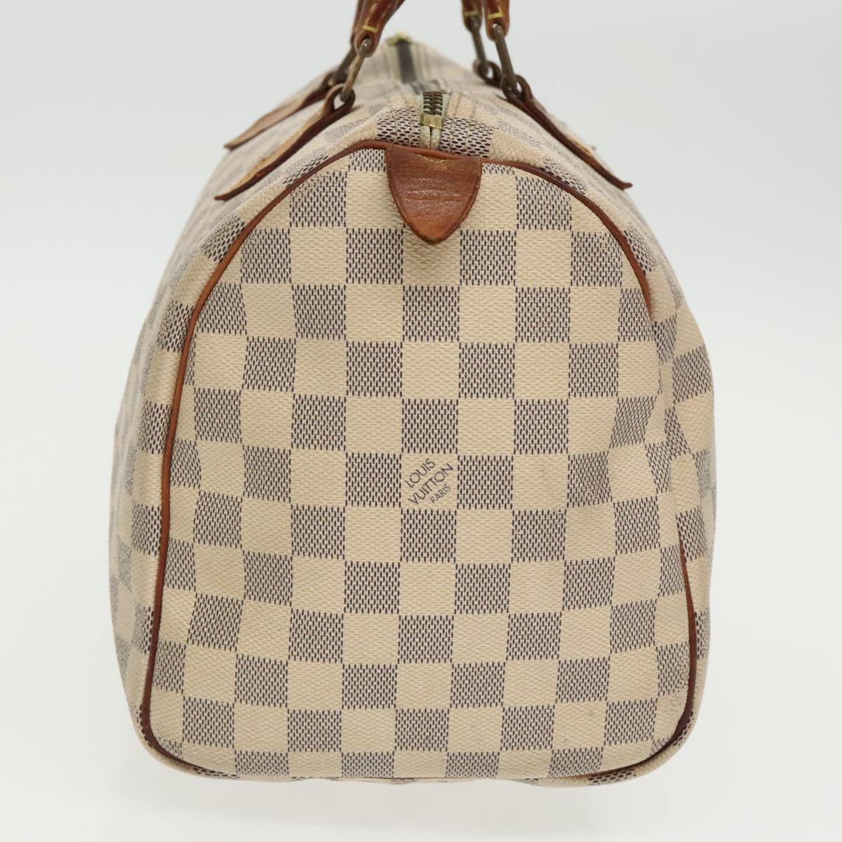 LOUIS VUITTON Damier Azur Speedy 30 Hand Bag N41533 LV Auth 99013