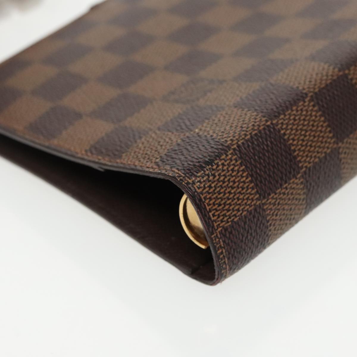 LOUIS VUITTON Damier Ebene Agenda MM Day Planner Cover R20240 LV Auth 99018