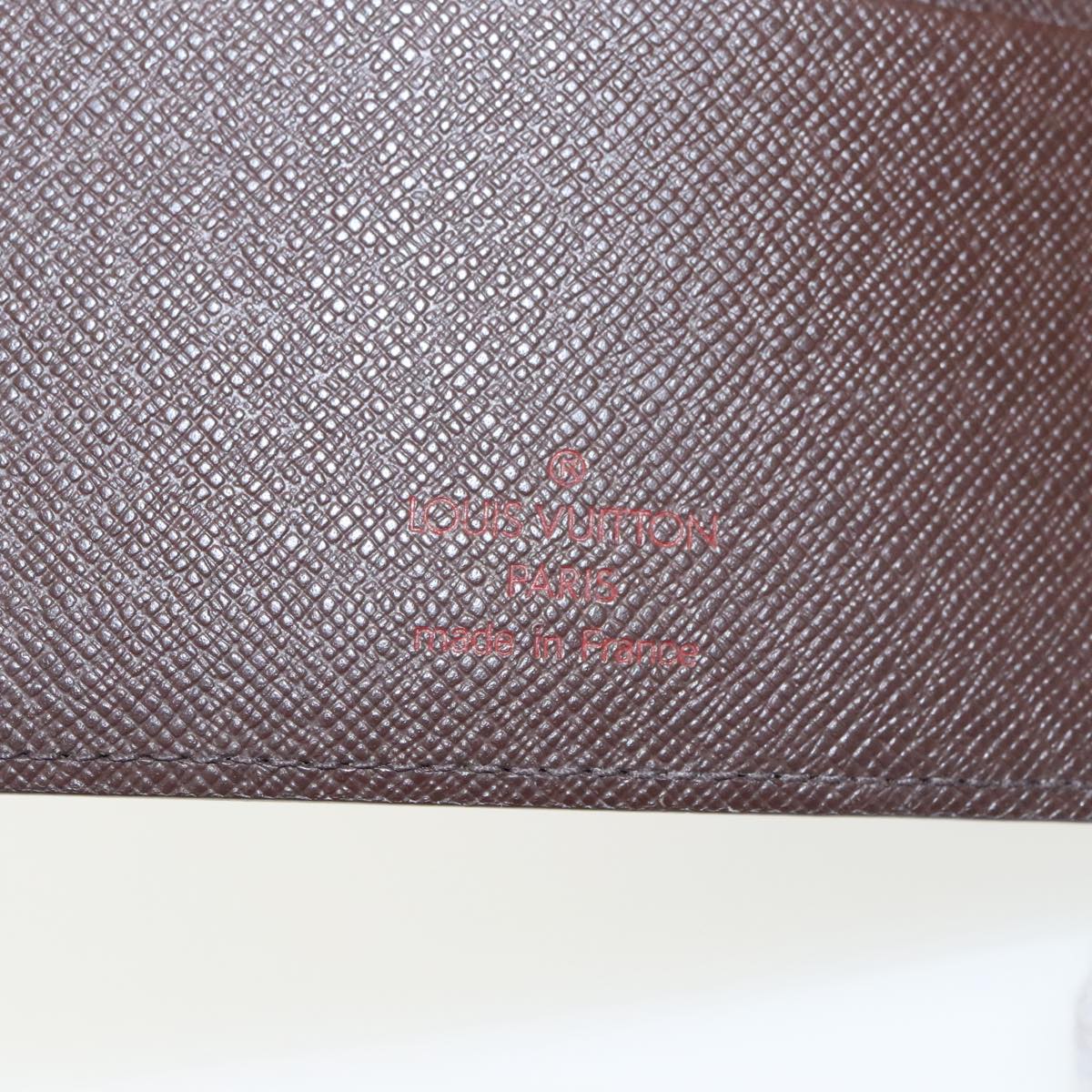 LOUIS VUITTON Damier Ebene Agenda MM Day Planner Cover R20240 LV Auth 99018