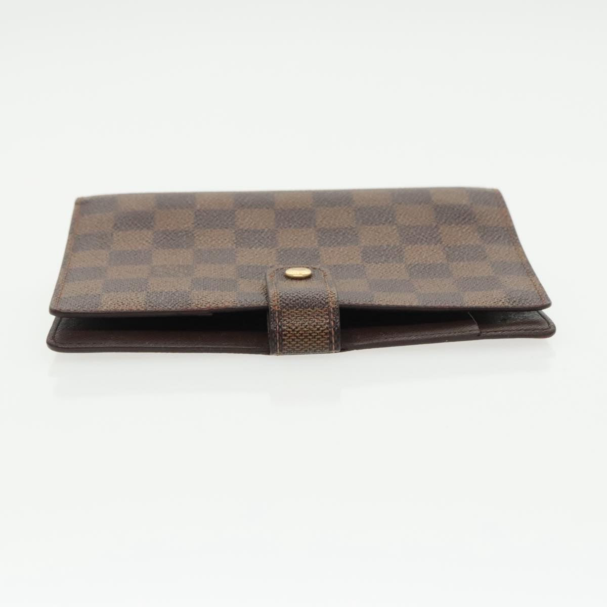 LOUIS VUITTON Damier Ebene Agenda MM Day Planner Cover R20240 LV Auth 99018