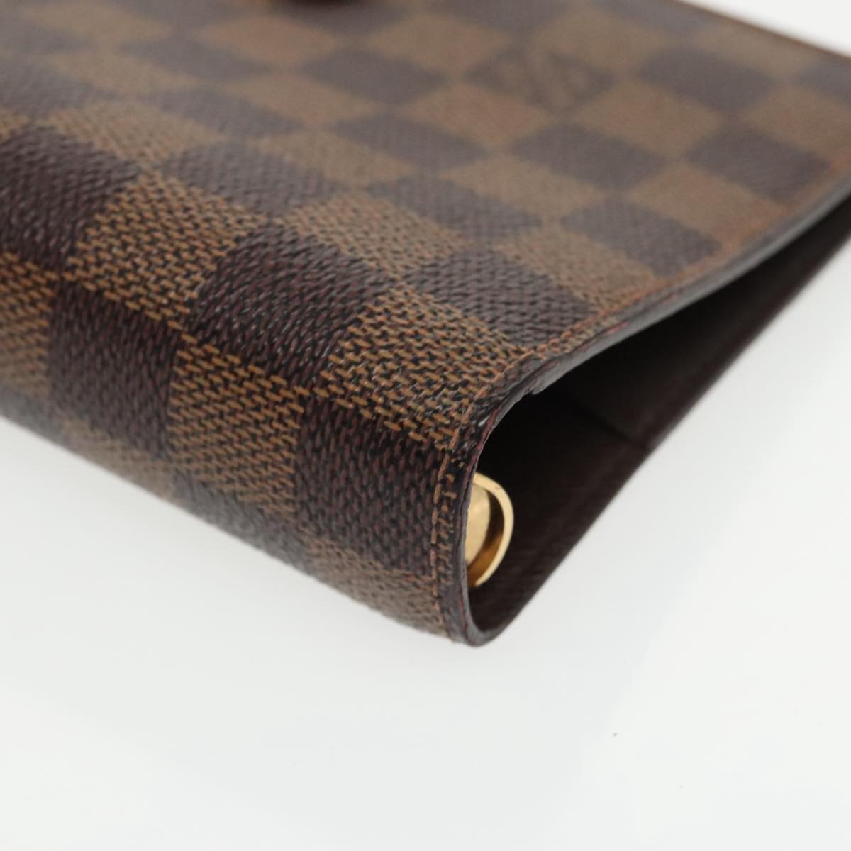 LOUIS VUITTON Damier Ebene Agenda MM Day Planner Cover R20240 LV Auth 99018