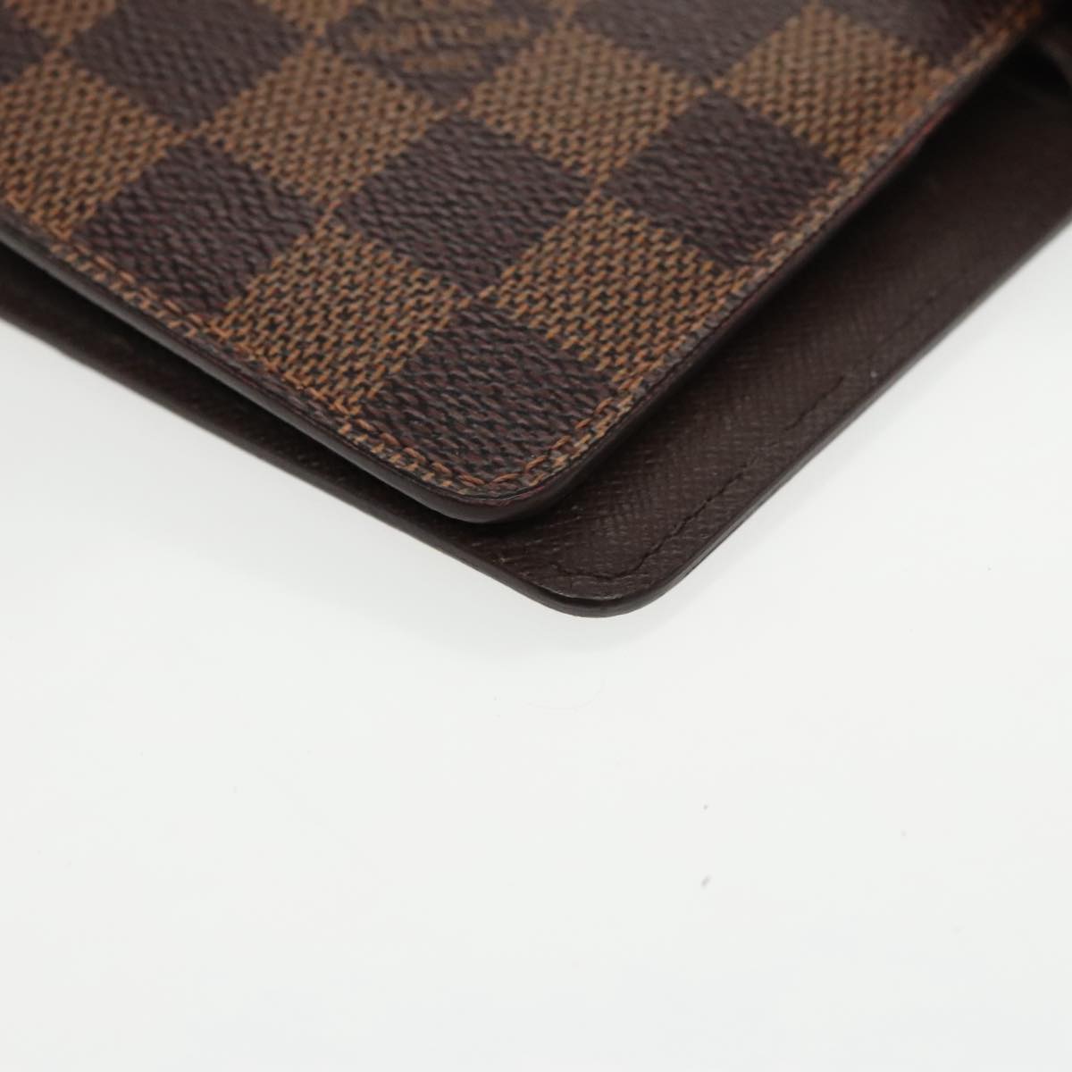 LOUIS VUITTON Damier Ebene Agenda MM Day Planner Cover R20240 LV Auth 99018